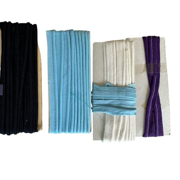 Vintage Lot of 16 New and Opened Bias Trim Corded Piping Sewing Notions - Picture 7 of 10